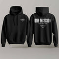 One Mission – Custom Black & White Hoodie