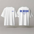 One Mission – Custom White & Navy T-Shirt